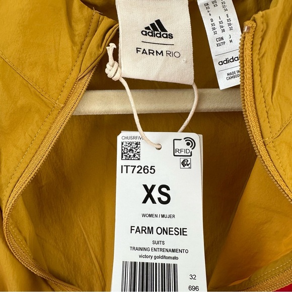 NWT ADIDAS X FARM RIO PREMIUM BODYSUIT SZ XS - Picture 6 of 9